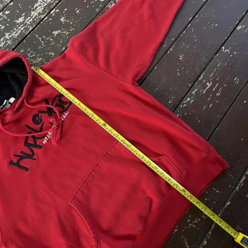 (L) Vintage 90s Y2K Hurley International Embroidered Hoodie Surf Skate - Picture 5 of 5